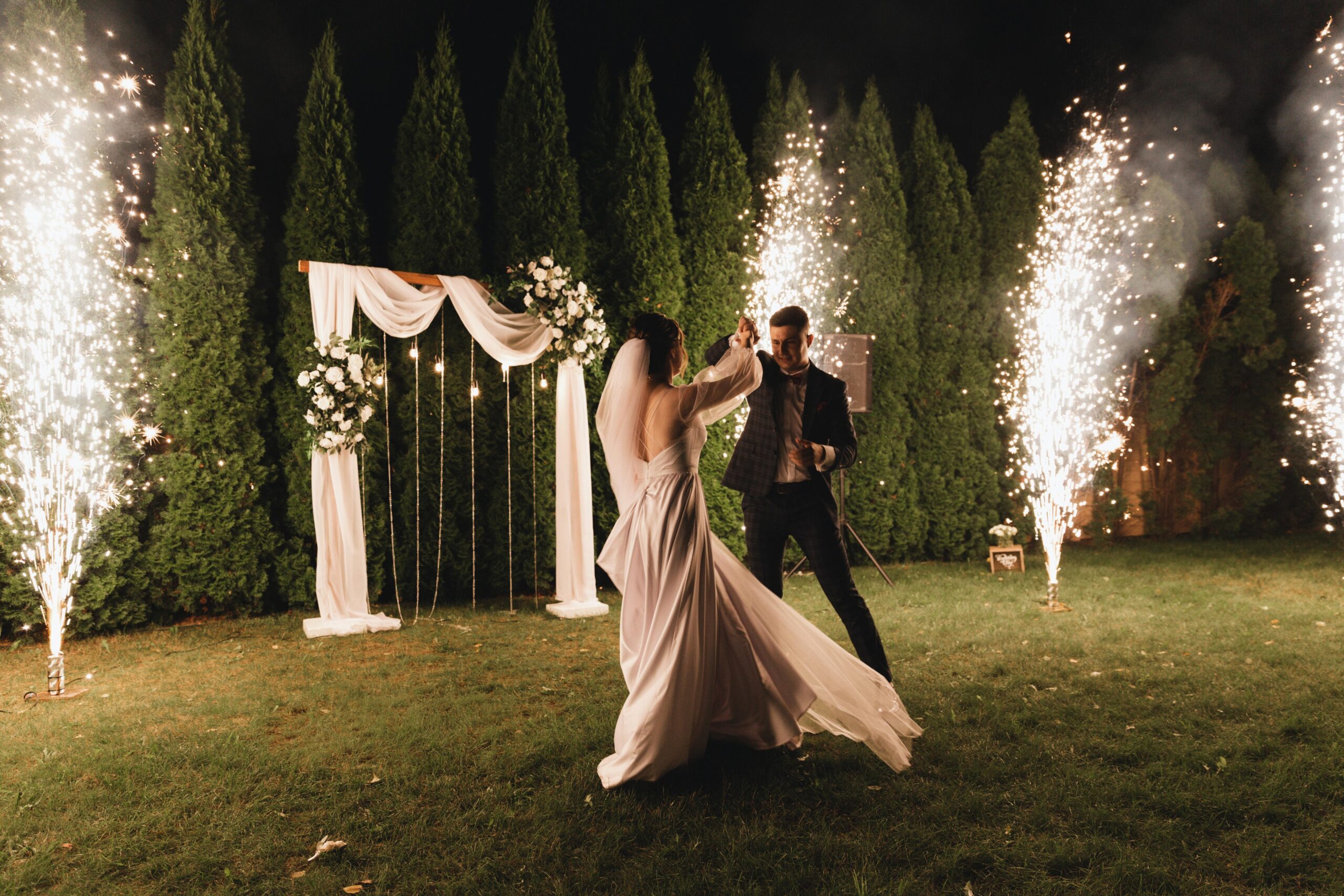 wedding fireworks